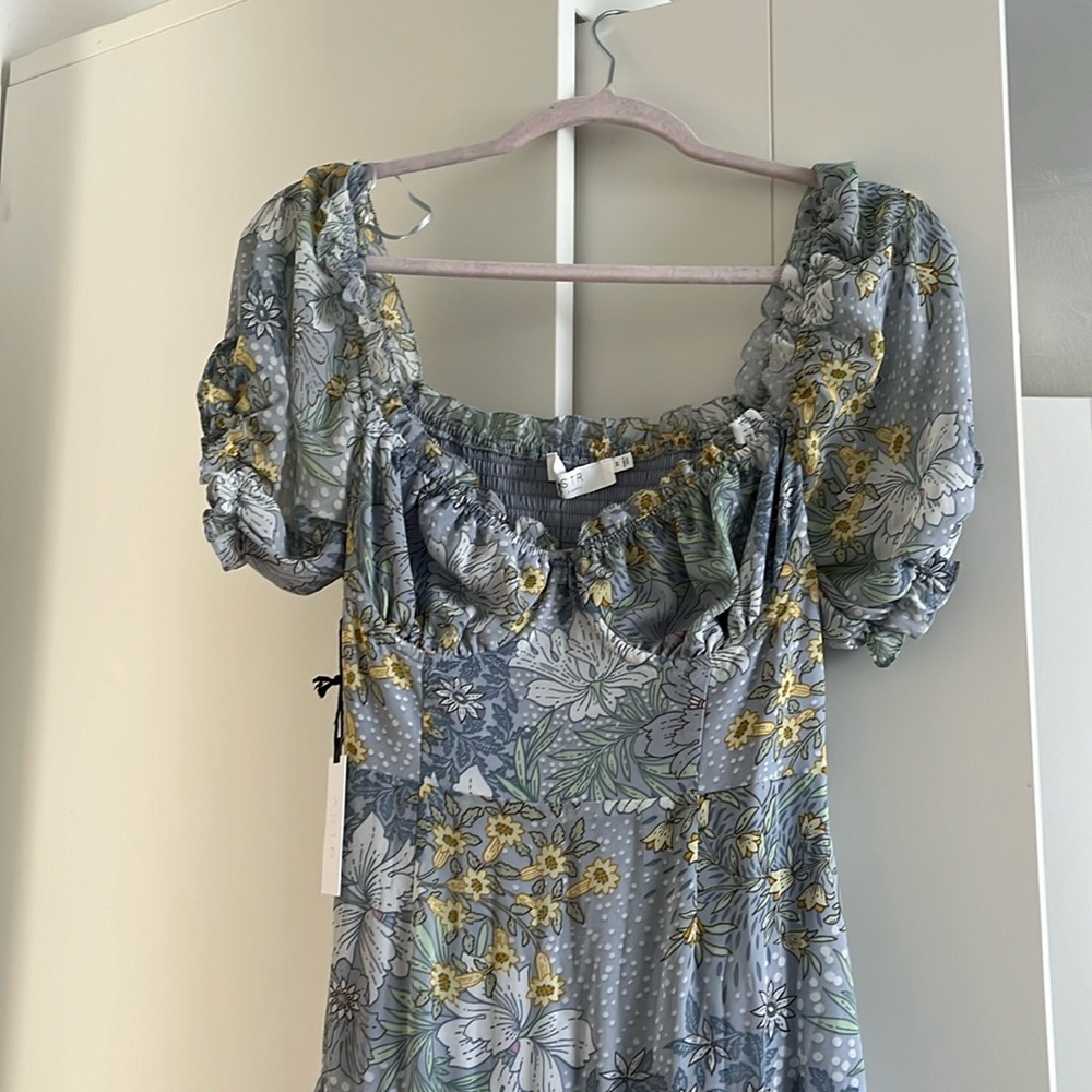ASTR Madeline Floral Midi Dress